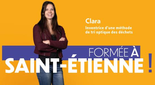 Clara, inventrice d'une méthode de tri optique des déchets, formée à Saint-Etienne ! Ici, on révèle votre potentiel !