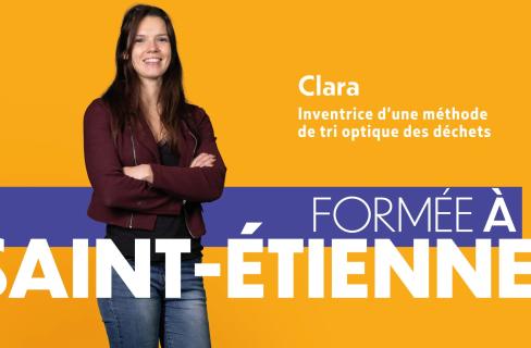 Clara, inventrice d'une méthode de tri optique des déchets, formée à Saint-Etienne ! Ici, on révèle votre potentiel !