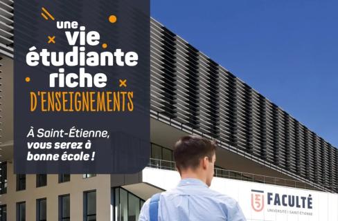 Une vie étudiante riche d'enseignements. A saint-Etienne, vous serez à bonne école !